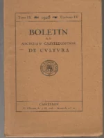 BOLETIN DE LA SOCIEDAD CASTELLONENSE DE CULTURA cuaderno IV, 1928