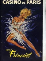 CASINO DE PARIS avec frénesies SUPER- PRODUCTION de HENRI VARNA, revista de 48 pags , Con fotografias de las actuaciones y publicidad de coches, restaurantes