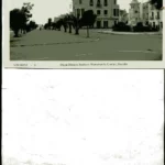POSTAL VINAROZ -6 plaza Blasco Ibañez y monumento Costa y Borras,, Castellón, años 30, sin fotografo, L.Roisin?, buen estado