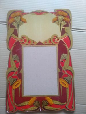 LAMINA cromolitografica ORIGINAL finales siglo XIX BUEN ESTADO, alegorias flores