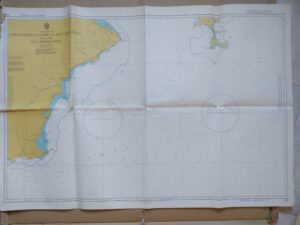 carta marítima CARTAGENA to CABO SAN ANTONIO ISLA FORMENTERA ,1975