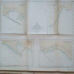 carta marítima PUERTO DE MOTRIL FONDEADERO DE CALAHONDA PUERTO DE ADRA Y ENSENADA DE LAS SENTINAS ,1960 ,