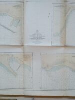 carta marítima PUERTO DE MOTRIL FONDEADERO DE CALAHONDA PUERTO DE ADRA Y ENSENADA DE LAS SENTINAS ,1960 ,