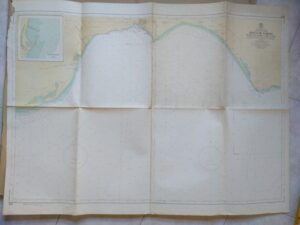 carta marítima GOLFO DE ALMERIA de punta del SABINAL a CABO DE GATA ,1959 ,