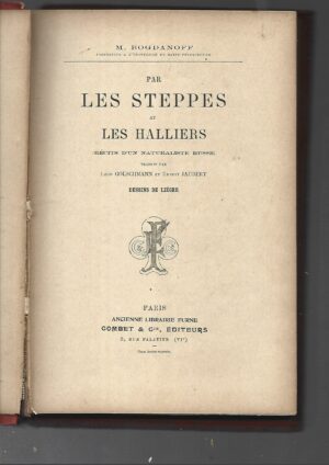 PAR LES STEPPES ET LES HALLIERS recits d`un naturaliste russe