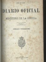 DIARIO OFICIAL DEL MINISTERIO DE LA GUERRA tomo I 1919