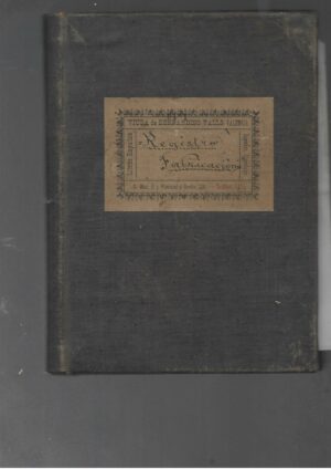vda BERNARDINO VALLS- VALENCIA REGISTRO FABRICACIÓN Y RECETARIO 1918