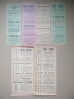 lote TEATRO ATENEO REGIONAL , Trinquete de Caballeros 15 VALENCIA 1930-31,, 6 CARTELES FUNCION actores JOSE MARTINEZ PUIG, MANUEL BELMONTE