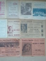 ESPECTACULO MUSICAL REVISTA VARIEDADES PROGRAMAS TEATRO APOLO VALENCIA LOLITA SEVILLA, ANTONIO AMAYA, DELIA ZAPATA, JULITA DIAZ, ESTRELLITA DEL RIO, RAFAEL FARINA años 1924 40-50-60
