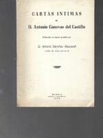 CARTAS INTIMAS DE ANTONIO CANOVAS DEL CASTILLO