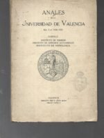 ANALES DE LA UNIVERSIDAD DE VALENCIA año I INSTITUTO DE IDIOMAS INSTITUTO DE NIPIOLOGIA