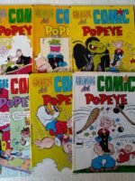 6 comic POPEYE nº 42, 43 , 46, 47 , 48 ,52 ,,