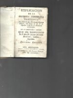 EXPLICACION DE LA DOCTRINA CHRISTIANA correcciones y adiciones  HURTADO
