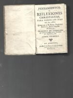 PENSAMIENTOS O REFLEXIONES CHRISTIANAS ,tomo 1º
