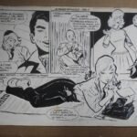 DIBUJO PLUMILLA ORIGINAL DIANA, Editorial Creo mi primer reportaje, pag 3 , dibujo de Vicky (Concepción Pintado)