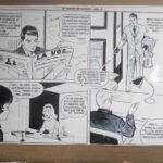 DIBUJO PLUMILLA ORIGINAL Diana, Editorial Creo, mi primer reportaje, pag 4 dibujo de Vicky (Concepción Pintado)