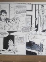 DIBUJO PLUMILLA ORIGINAL Diana, Editorial Creo, mi primer reportaje, pag 4 dibujo de Vicky (Concepción Pintado)