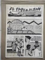 DIBUJO PLUMILLA ORIGINAL EL PAPEO DE SAM, dibujo  VAN DE STADT, paginas 1 a 7