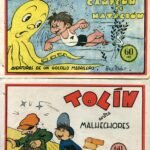 TOLIN aventuras de un golfillo madrileño, dibujos de PEREZ MASET BUEN ESTADO 7 ejemplares
