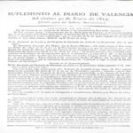 SUPLEMENTO AL DIARIO DE VALENCIA 30 enero 1824 , residencia párrocos en sus iglesias,  8 enero 1824 1 HOJA buen estado