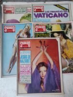 5 revistas SABADO GRAFICO ABRIL 1972